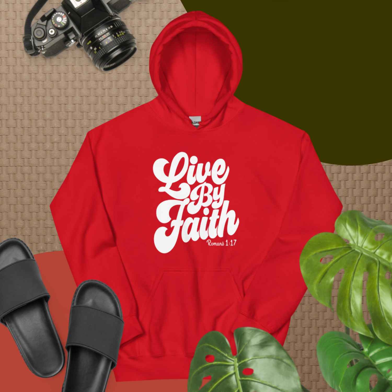 F&H Christian Live By Faith Hoodie - Soft, Stylish, and Cozy
