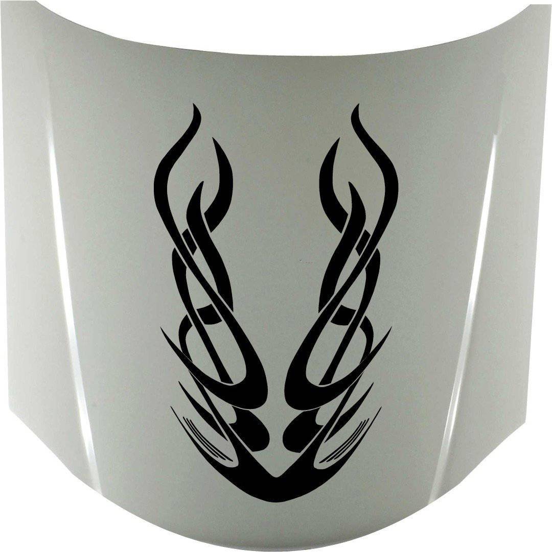 Auto Truck Car Hood Flames Tribal Graphics Decals B728
