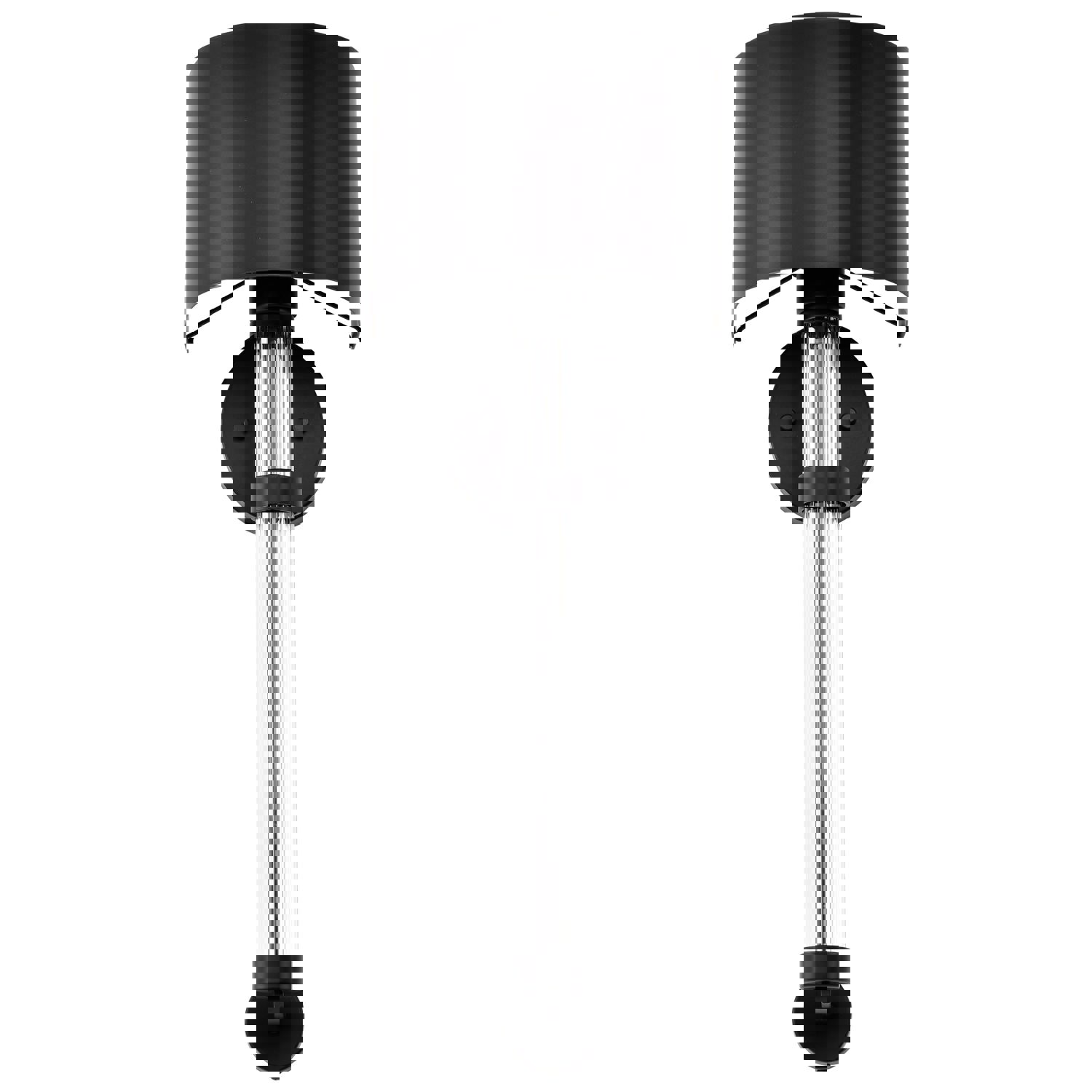 SATCO/NUVO Teagon 1 Light Wall Sconce Matte Black Finish Metal Shade (60-7756)