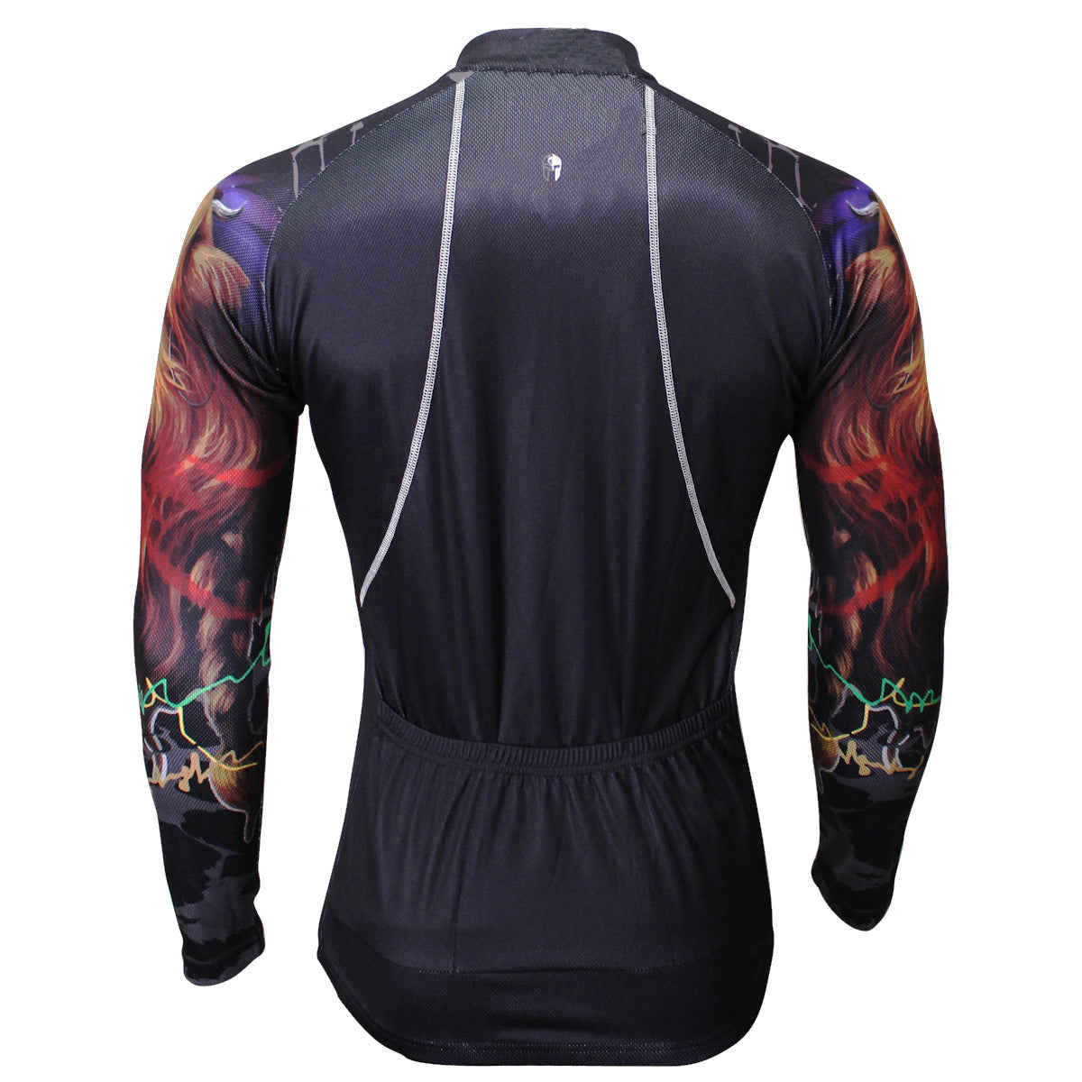 ILPALADINO Cool-arm Mens Cycling Black Long-sleeve Jerseys - Spring Autumn Outdoor Sports Gear