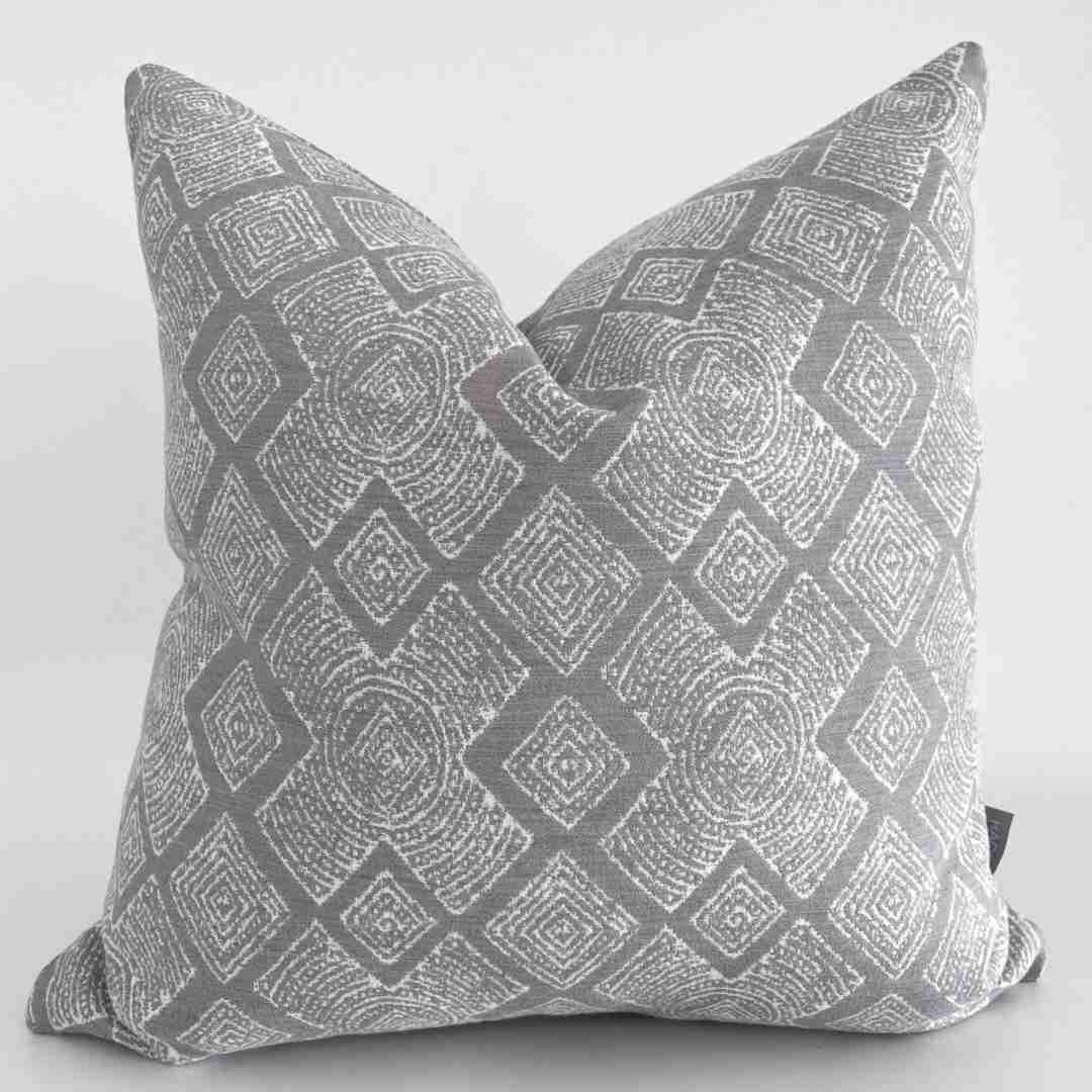 Madigan | Gray Outdoor Pillow Cover