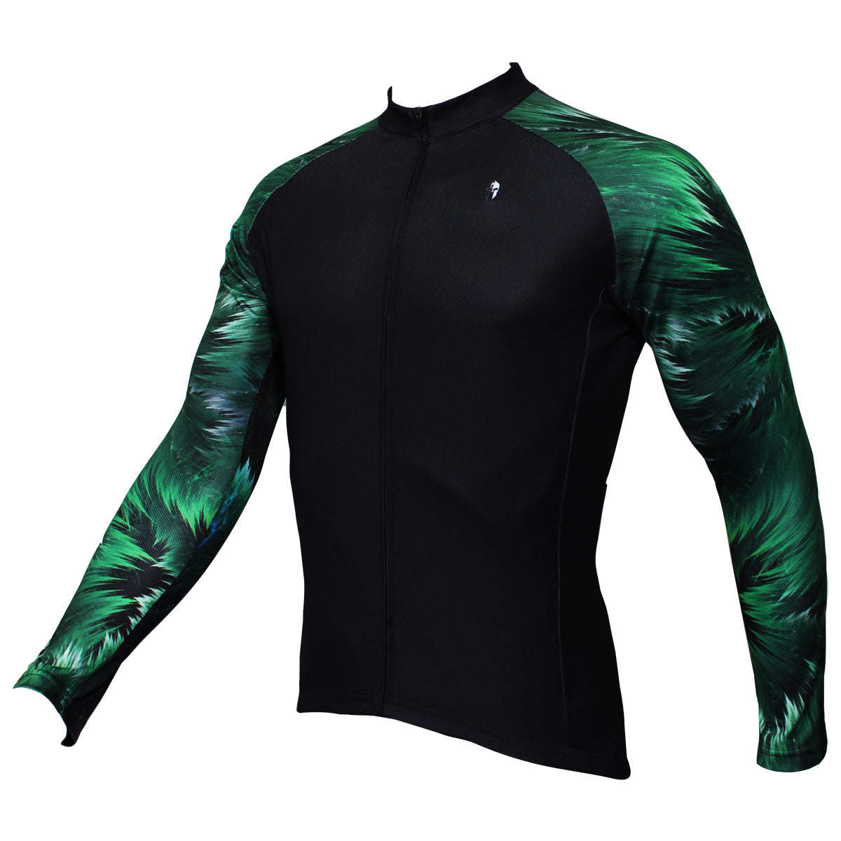 ILPALADINO Cool-arm Mens Cycling Black Long-sleeve Jerseys - Spring Autumn Outdoor Sports Gear
