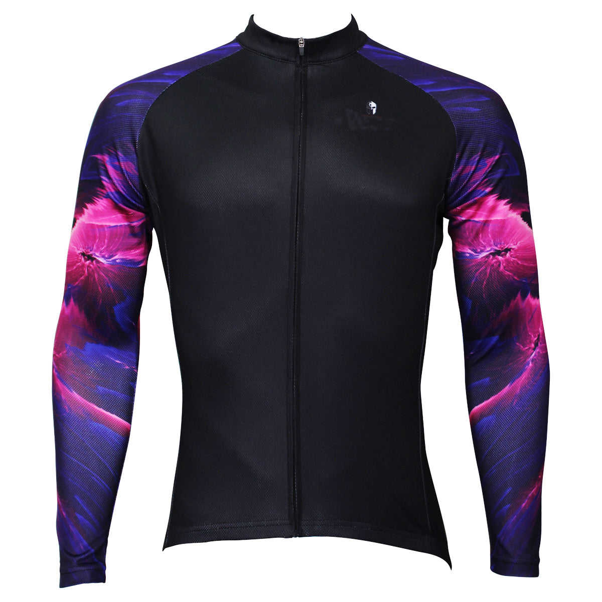 ILPALADINO Cool-arm Mens Cycling Black Long-sleeve Jerseys - Spring Autumn Outdoor Sports Gear