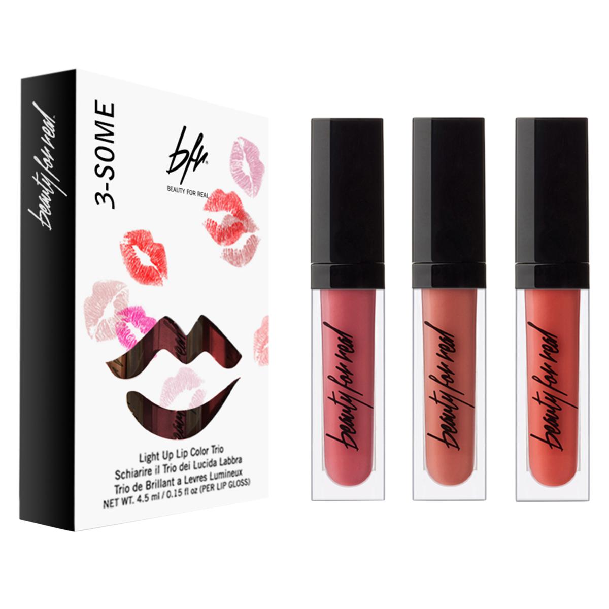 Beauty For Real Liquid Lip Cream Trios with Light and Mirror