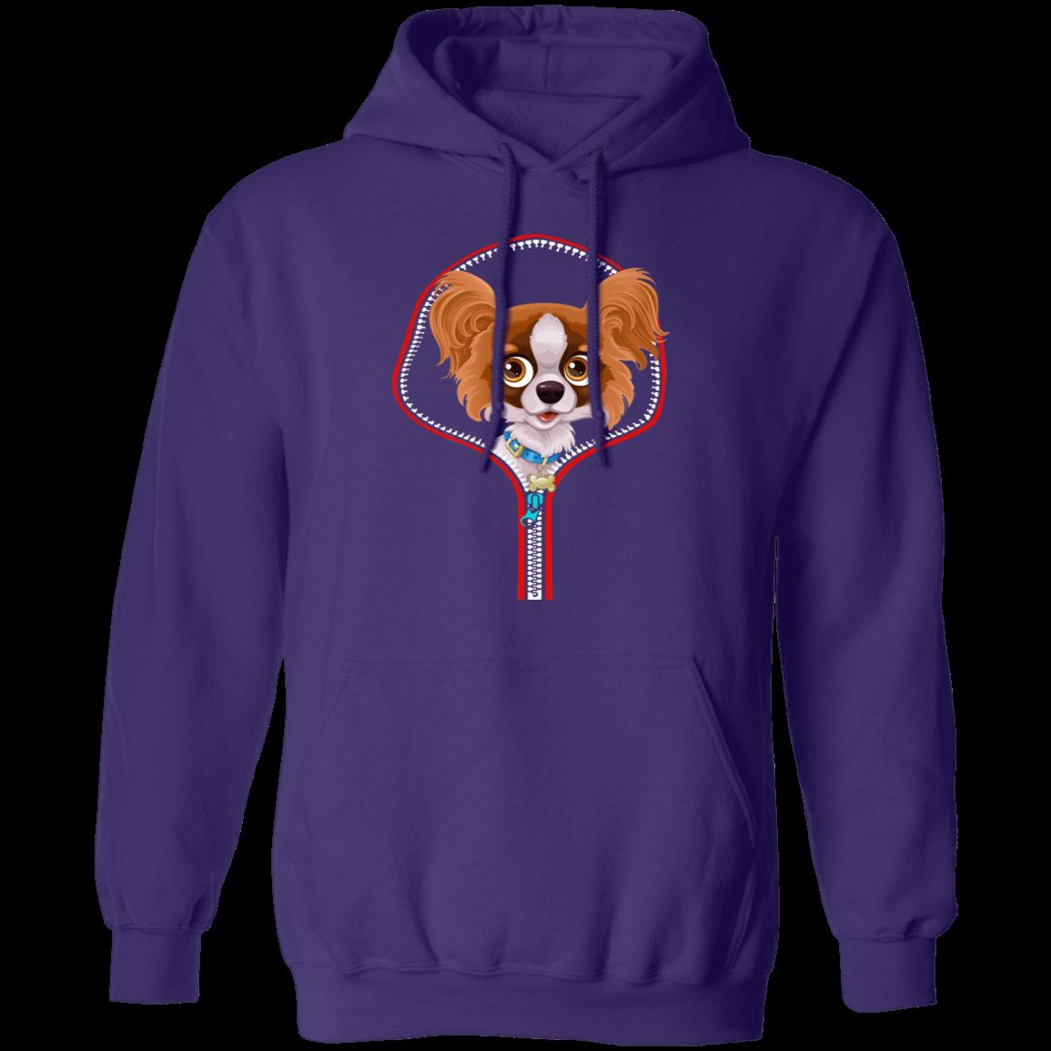PAPILLON ZIP-DOWN LADIES Pullover Hoodie 8 oz