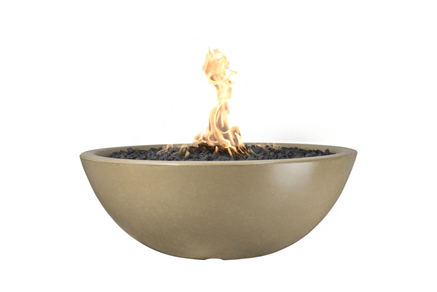 The Outdoor Plus Sedona Concrete Fire Pit with Free Cover