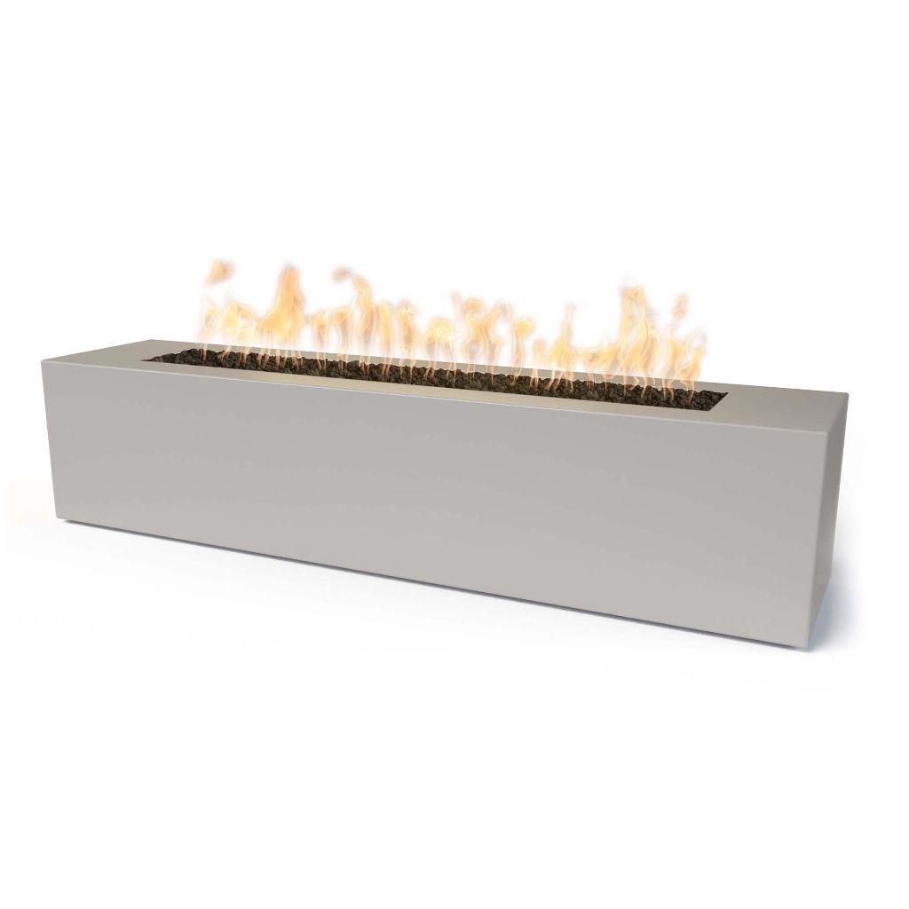 The Outdoor Plus 72 Carmen Powder Coated Steel Rectangle Fire Pit - 16" Tall