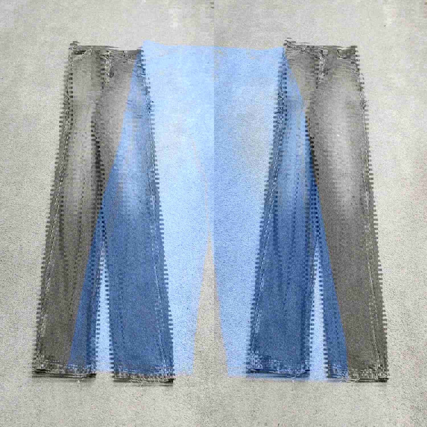 Wrangler Jeans Mens W38XL34 Blue Straight Leg High Rise Lightweight Outdoor