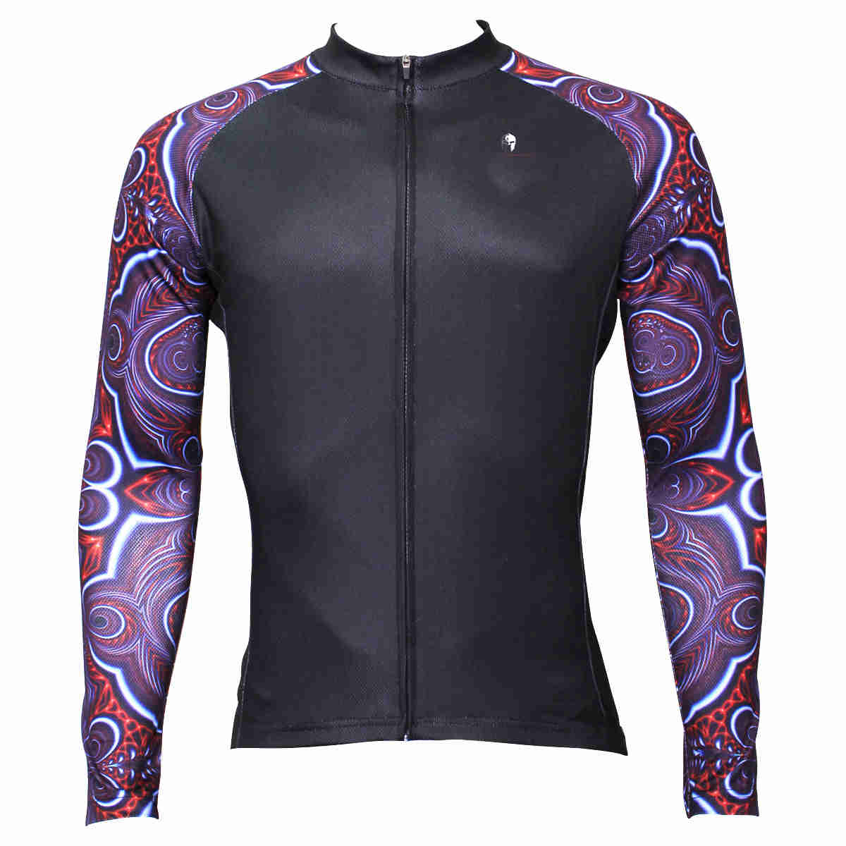 ILPALADINO Cool-arm Mens Cycling Black Long-sleeve Jerseys - Spring Autumn Outdoor Sports Gear