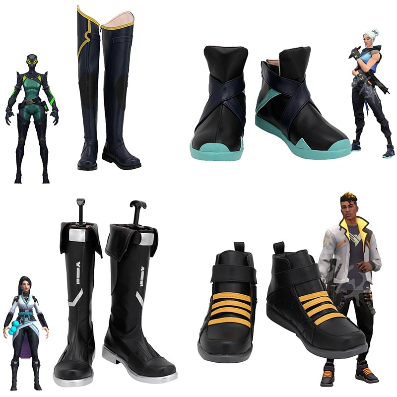 Valorant Cosplay Shoes - Sage, Jett, Viper, Phoenix - Halloween Carnival Boots