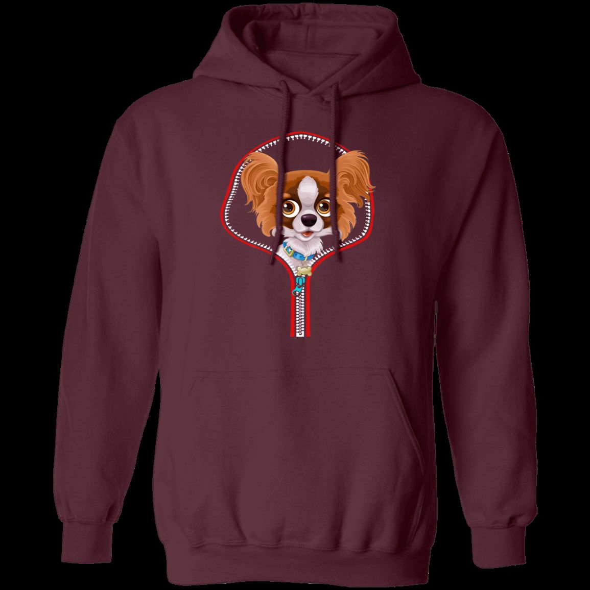 PAPILLON ZIP-DOWN LADIES Pullover Hoodie 8 oz