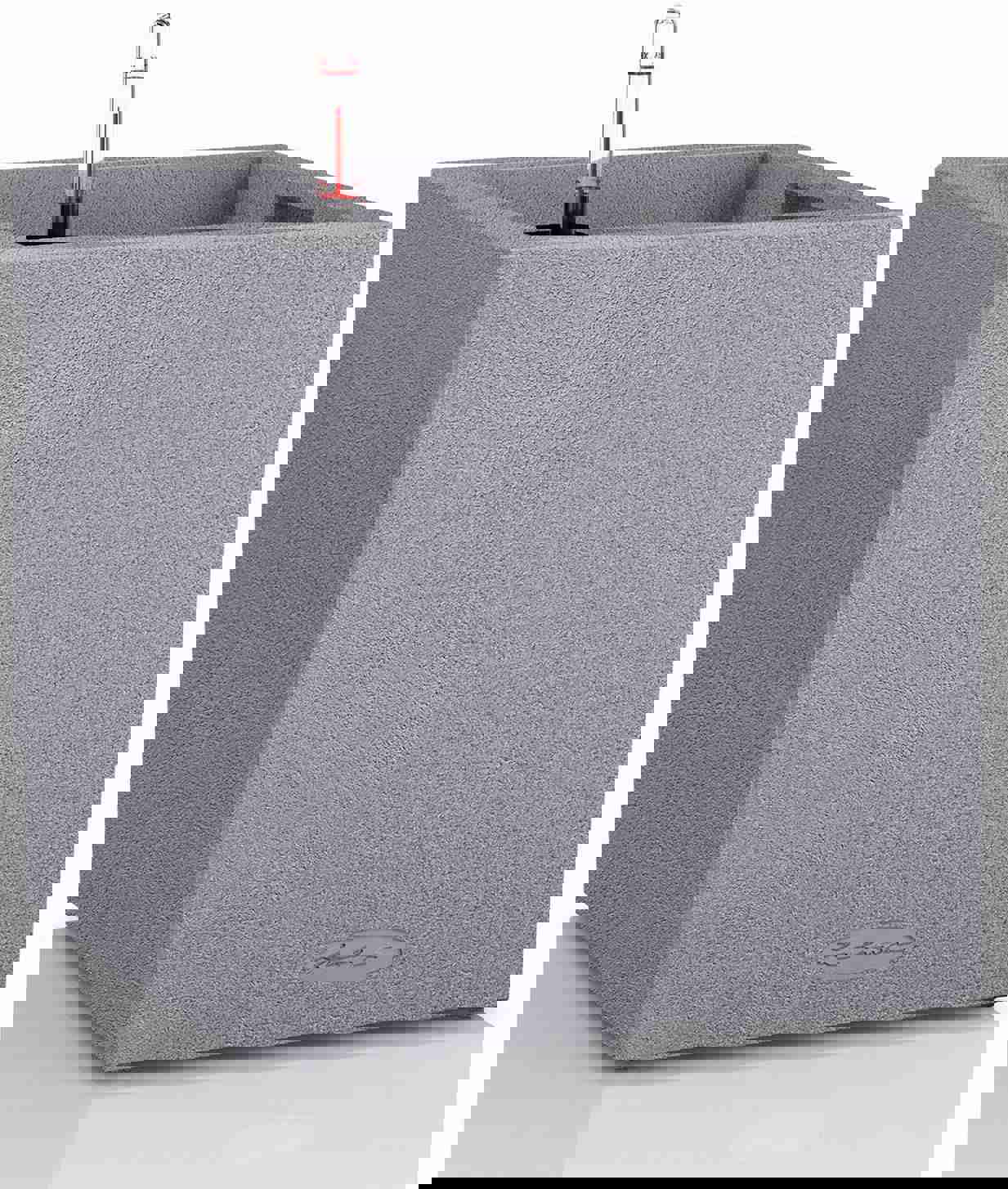 CASOLLY 13600 Canto 30 Tall Self-Watering Garden Planter for Indoor and Outdoor Use, Stone Grey