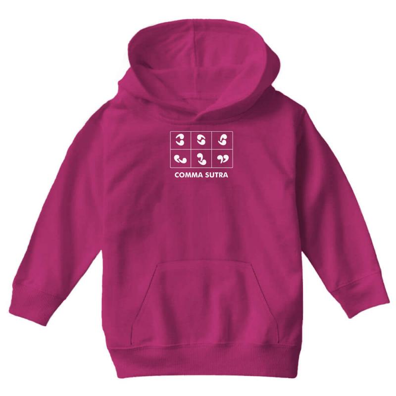 Comma Sutra Youth Hoodie by MDK ART