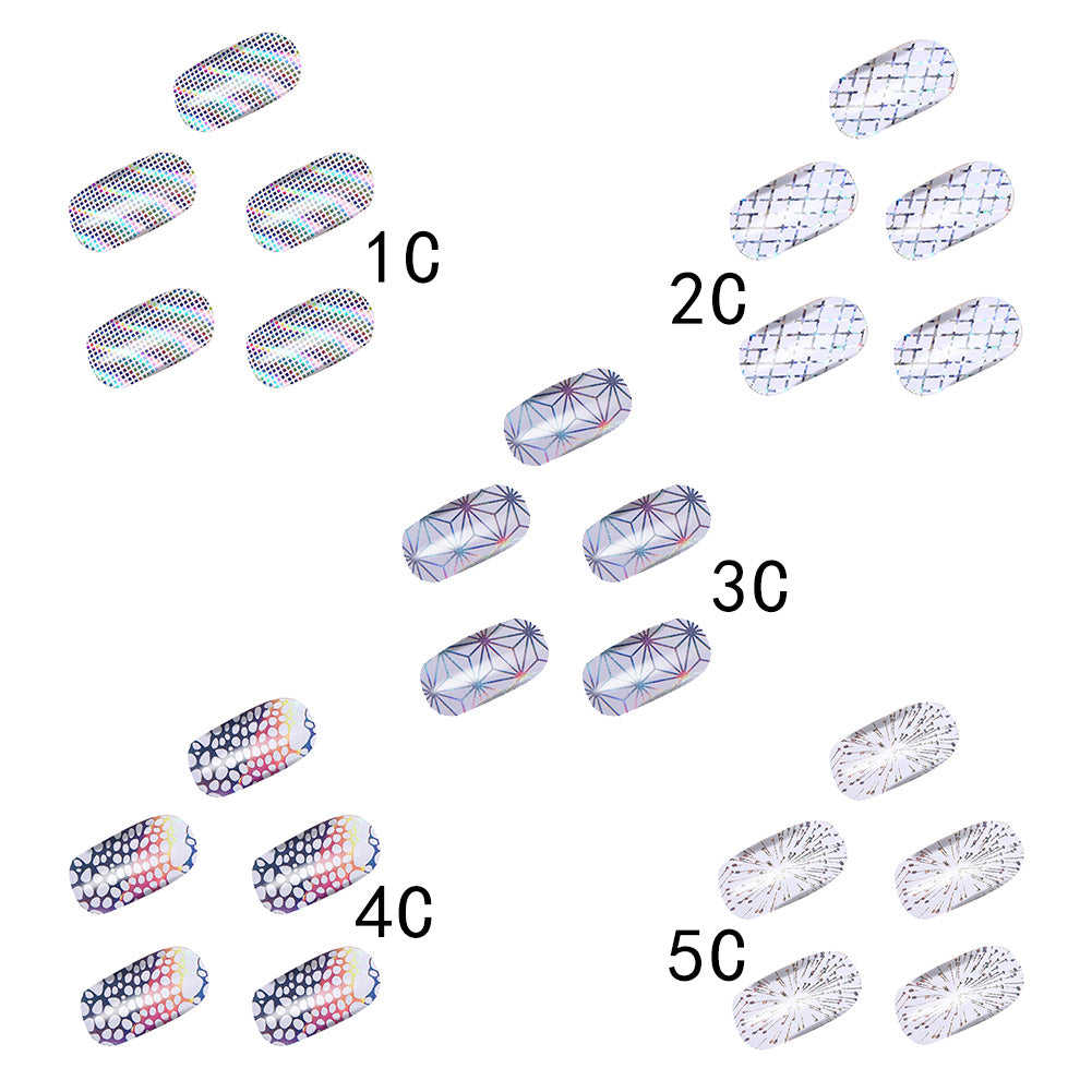 Flower Nail Art Foil Stickers Transfer Decal Tips For Manicure