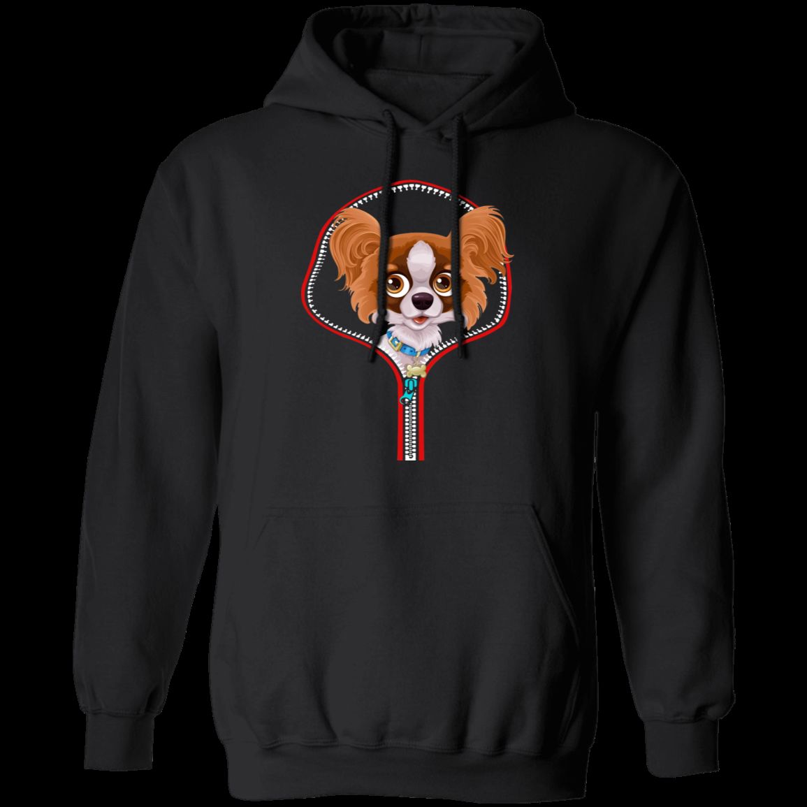 PAPILLON ZIP-DOWN LADIES Pullover Hoodie 8 oz