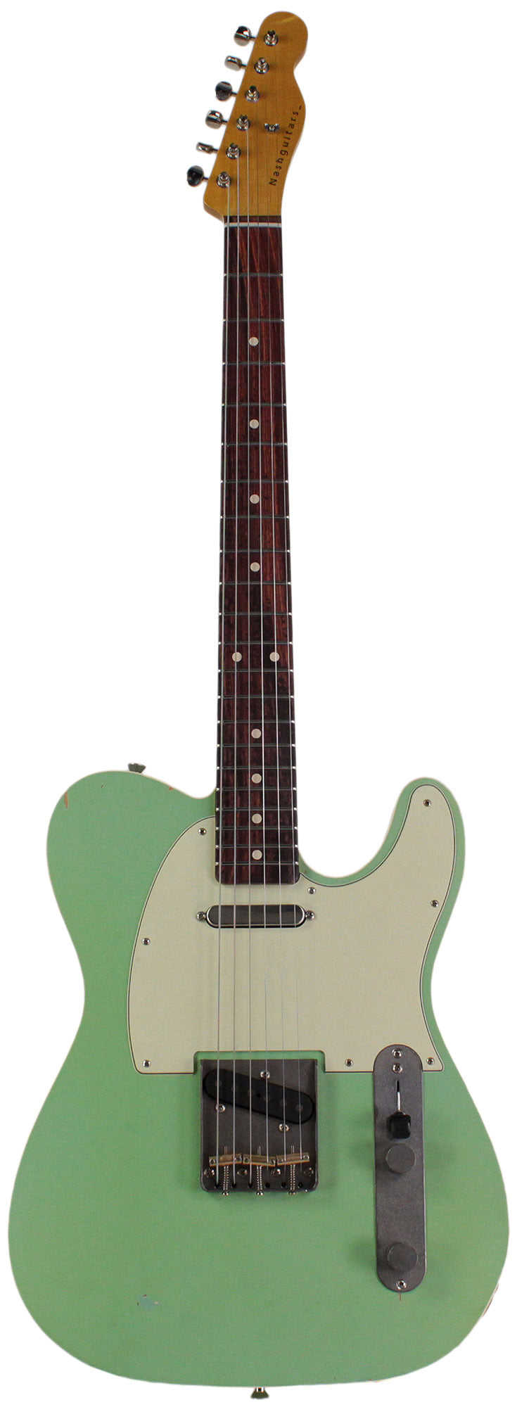Nash TC-63 Guitar, Double Bound, Surf Green, Light Aging - Vintage Tele Model