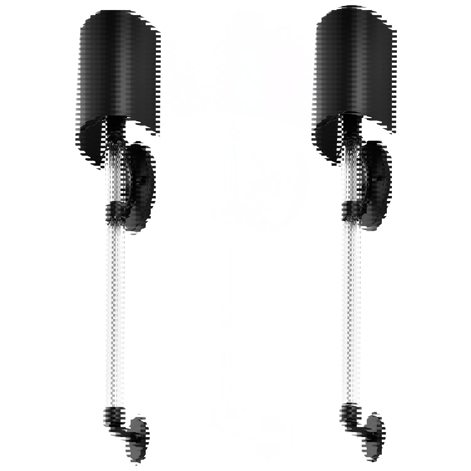 SATCO/NUVO Teagon 1 Light Wall Sconce Matte Black Finish Metal Shade (60-7756)