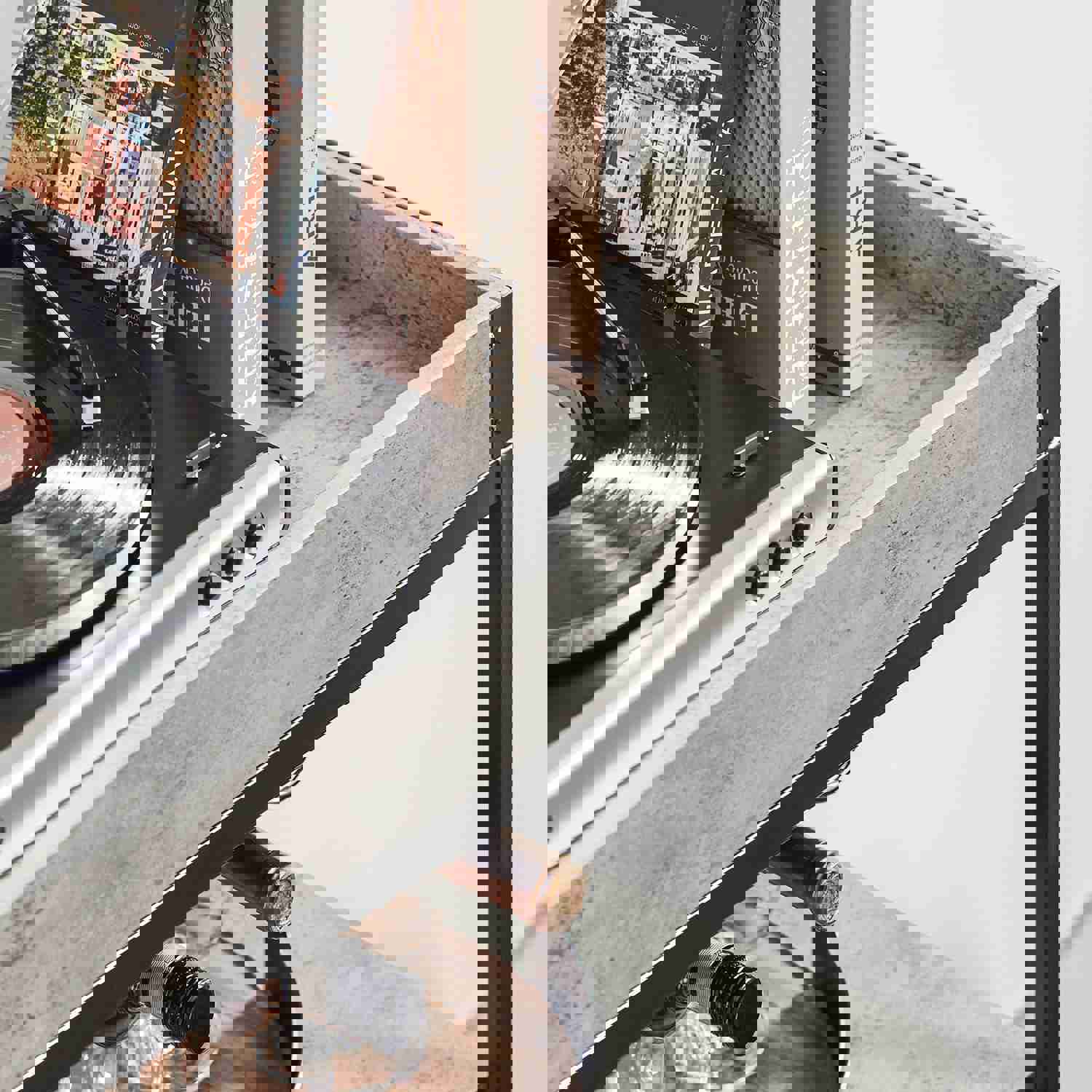 3 Tiers Kitchen Trolley Serving Cart with Wine Rack, FKW56-HG