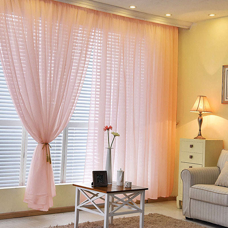2 Pack Inherently Flame Resistant Chiffon Curtain Panels, Sheer Premium Organza Backdrops With Rod Pockets - 10ftx10ft