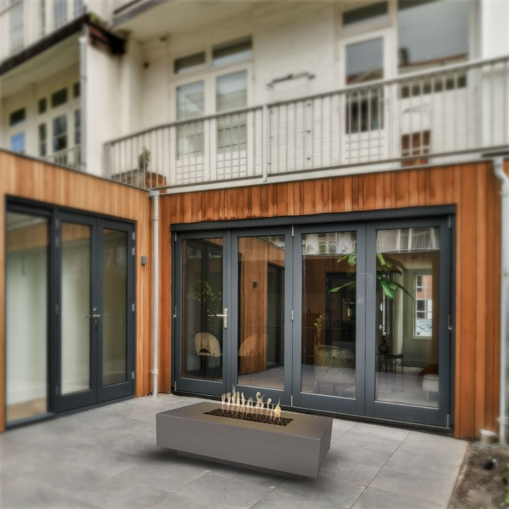 Top Fires Cabo Rectangular GFRC Match Lit Gas Fire Pit Table