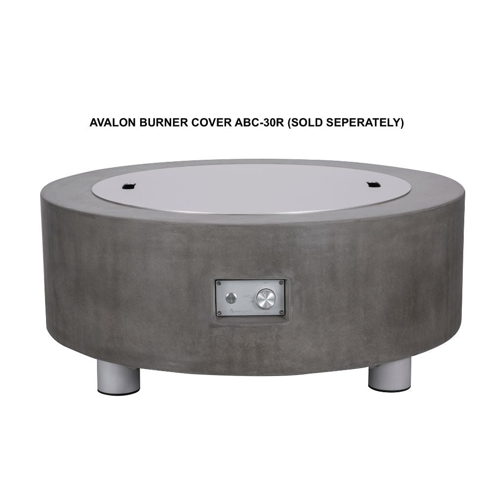 PyroMania Avalon 42 Round Charcoal Outdoor Natural Gas Fire Pit Table