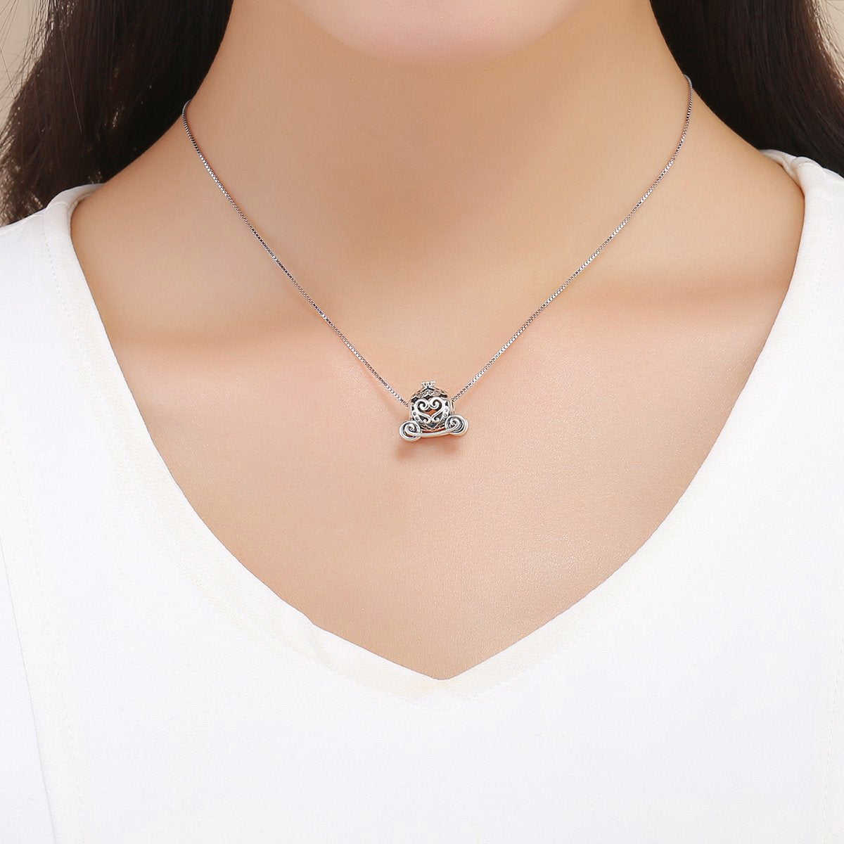 Sterling 925 Silver Bandwagon Charm Pendant for Pandora & European Bracelets
