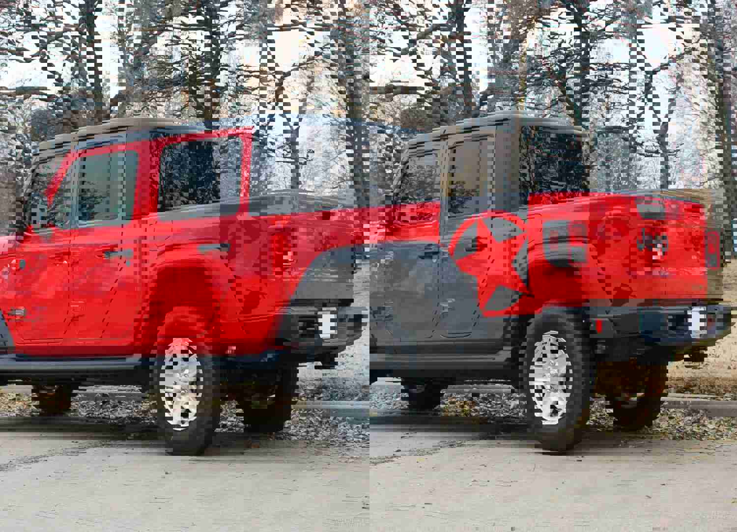 2020-2024 Jeep Gladiator Side Star Decals Boot Strap Body Vinyl Graphic Stripes Kit