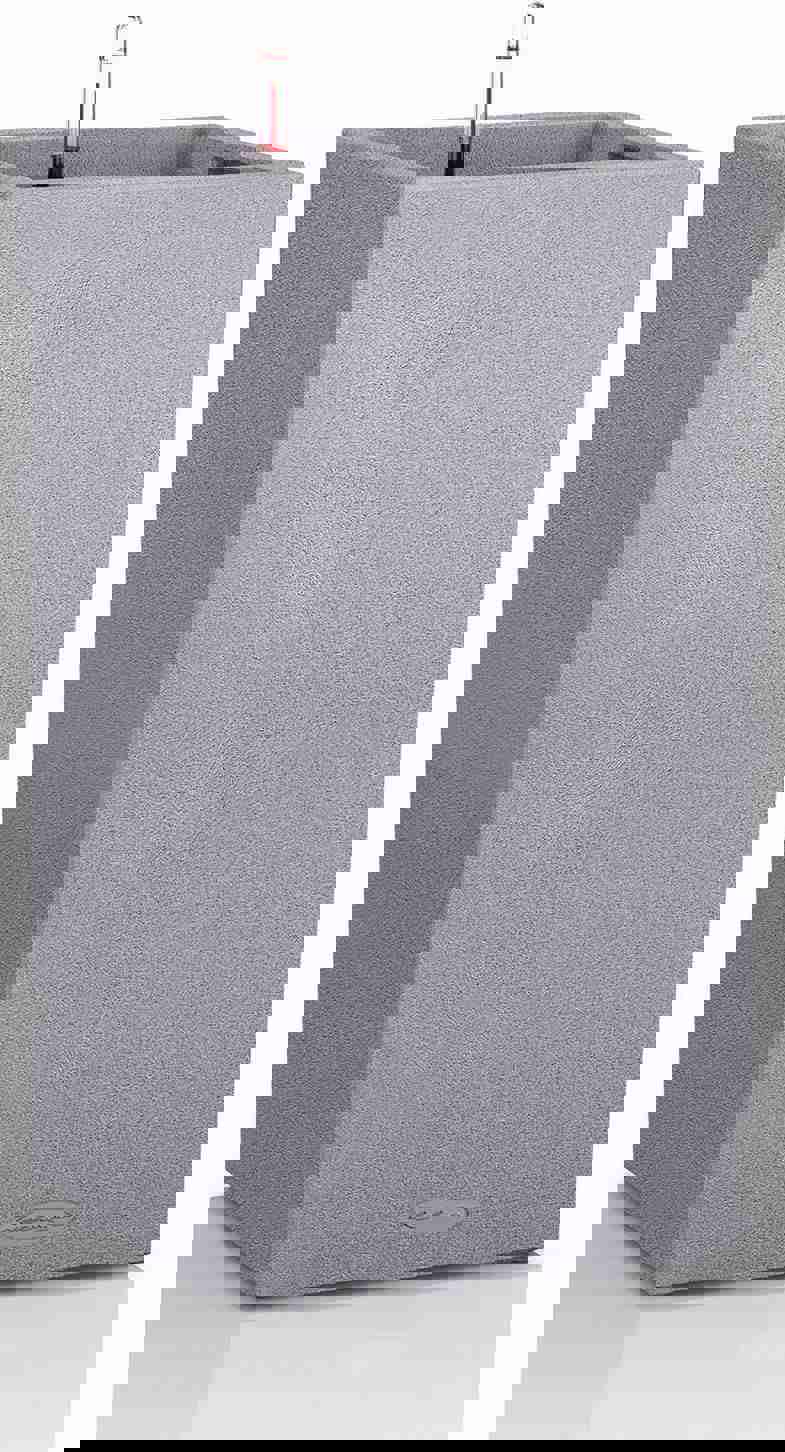 CASOLLY 13600 Canto 30 Tall Self-Watering Garden Planter for Indoor and Outdoor Use, Stone Grey