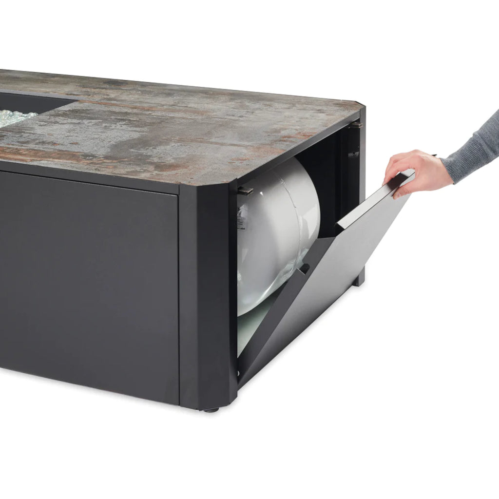 The Outdoor GreatRoom Company Kinney Rectangular Gas Fire Pit Table | KN-1224