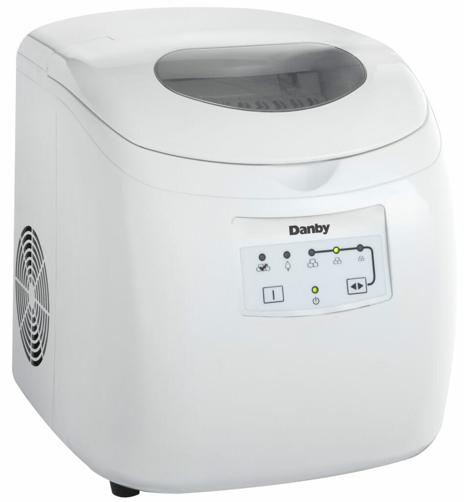 Danby 12 Countertop Ice Maker in White with Self-Cleaning Function