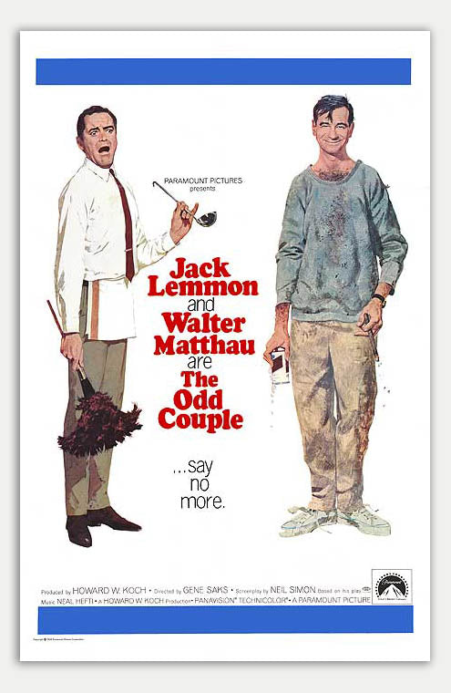 Odd Couple - 11 x 17 Movie Poster (1968 Reprint)