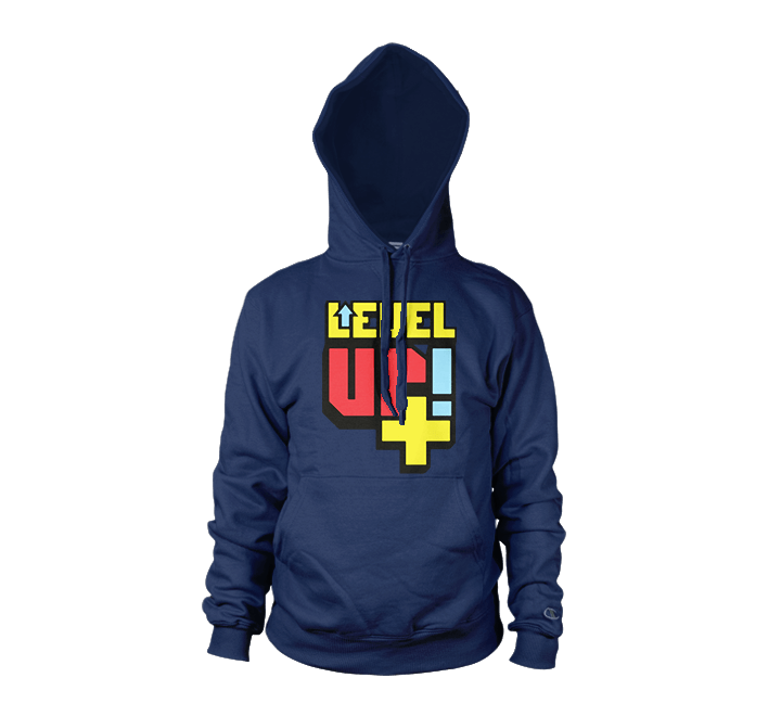 Level Up Hoodie - Comfortable and Durable Fleece Sweatshirt