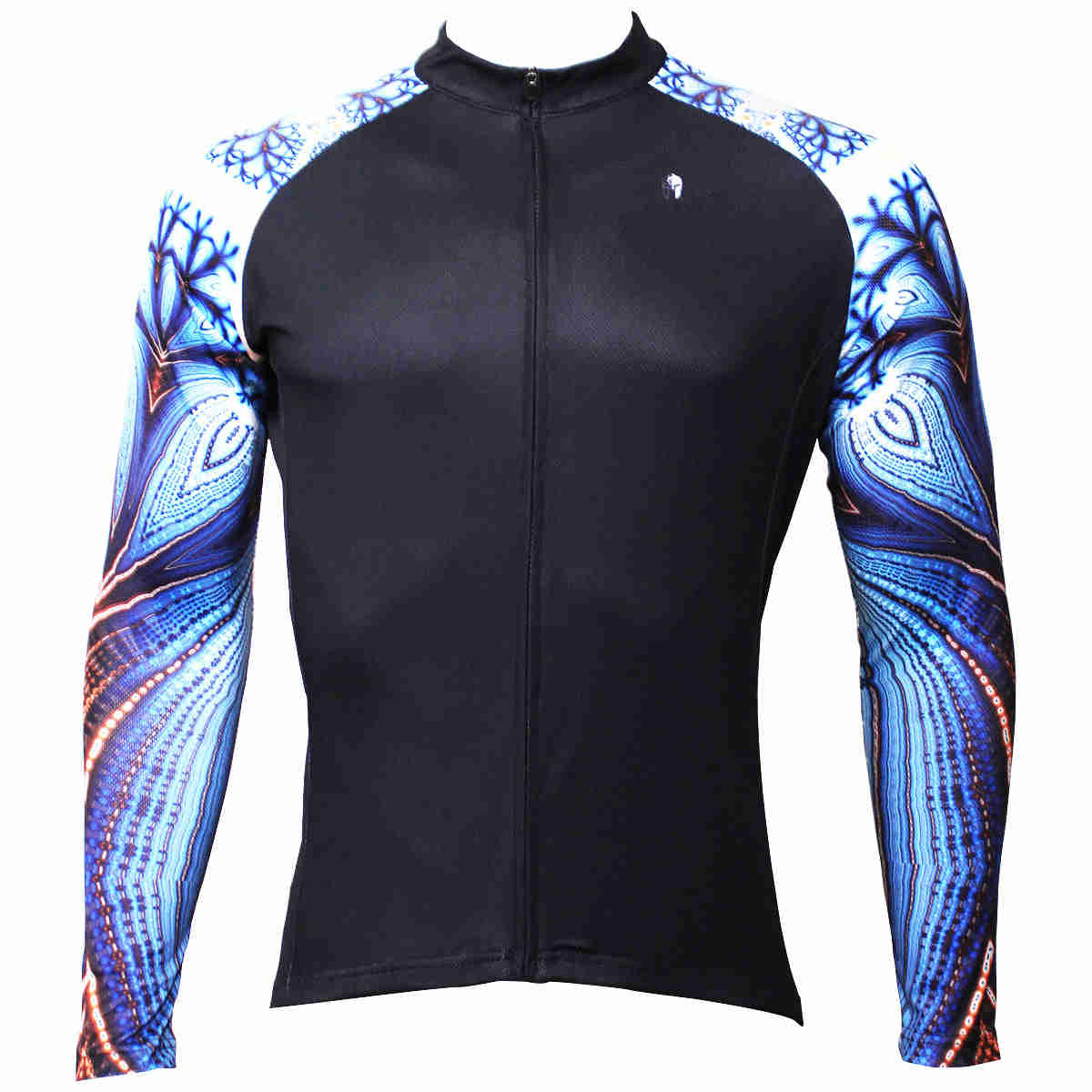 ILPALADINO Cool-arm Mens Cycling Black Long-sleeve Jerseys - Spring Autumn Outdoor Sports Gear