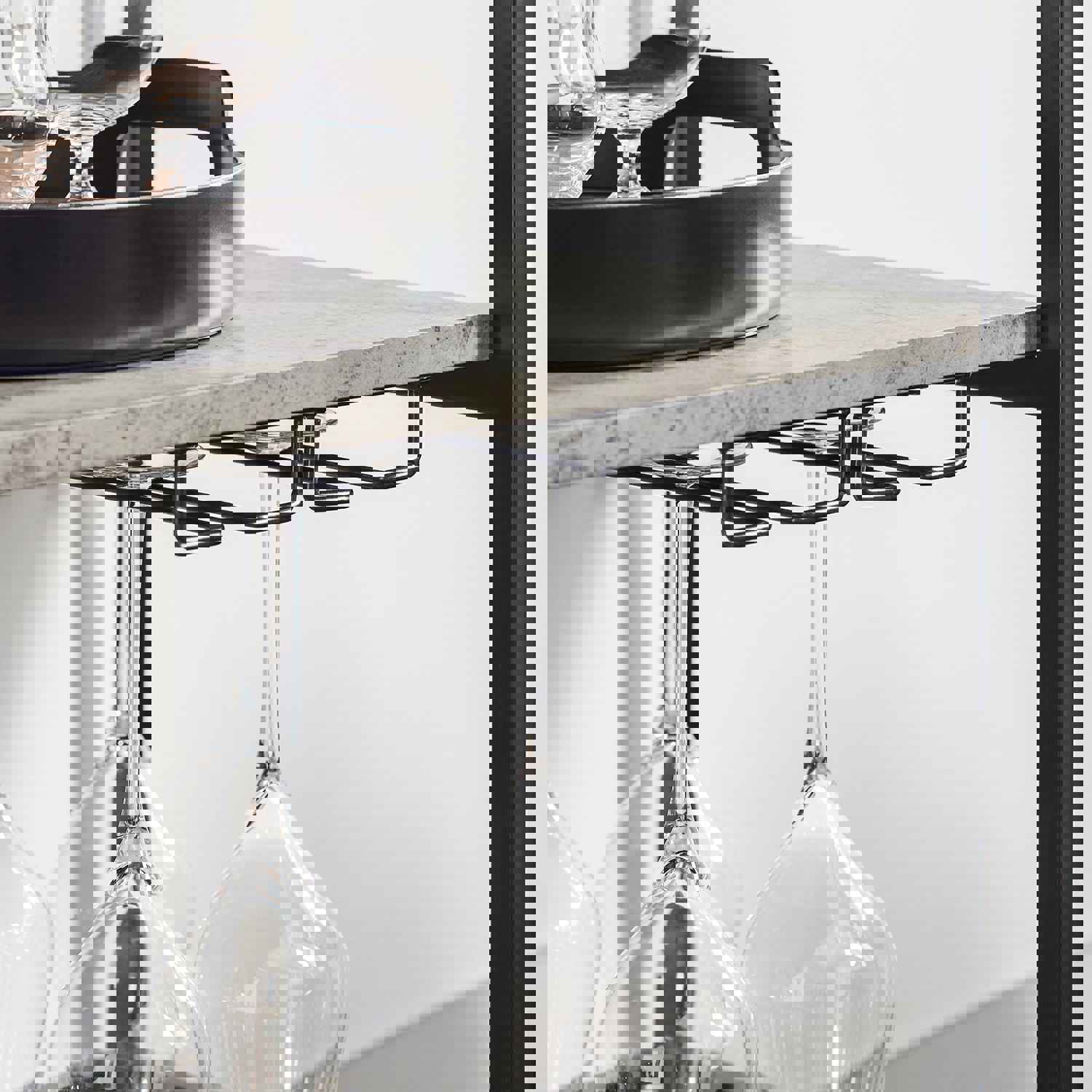 3 Tiers Kitchen Trolley Serving Cart with Wine Rack, FKW56-HG