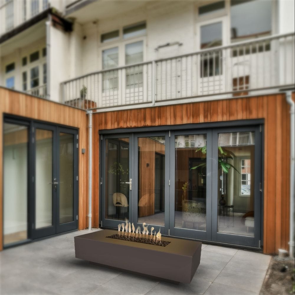 Top Fires Cabo Rectangular GFRC Match Lit Gas Fire Pit Table