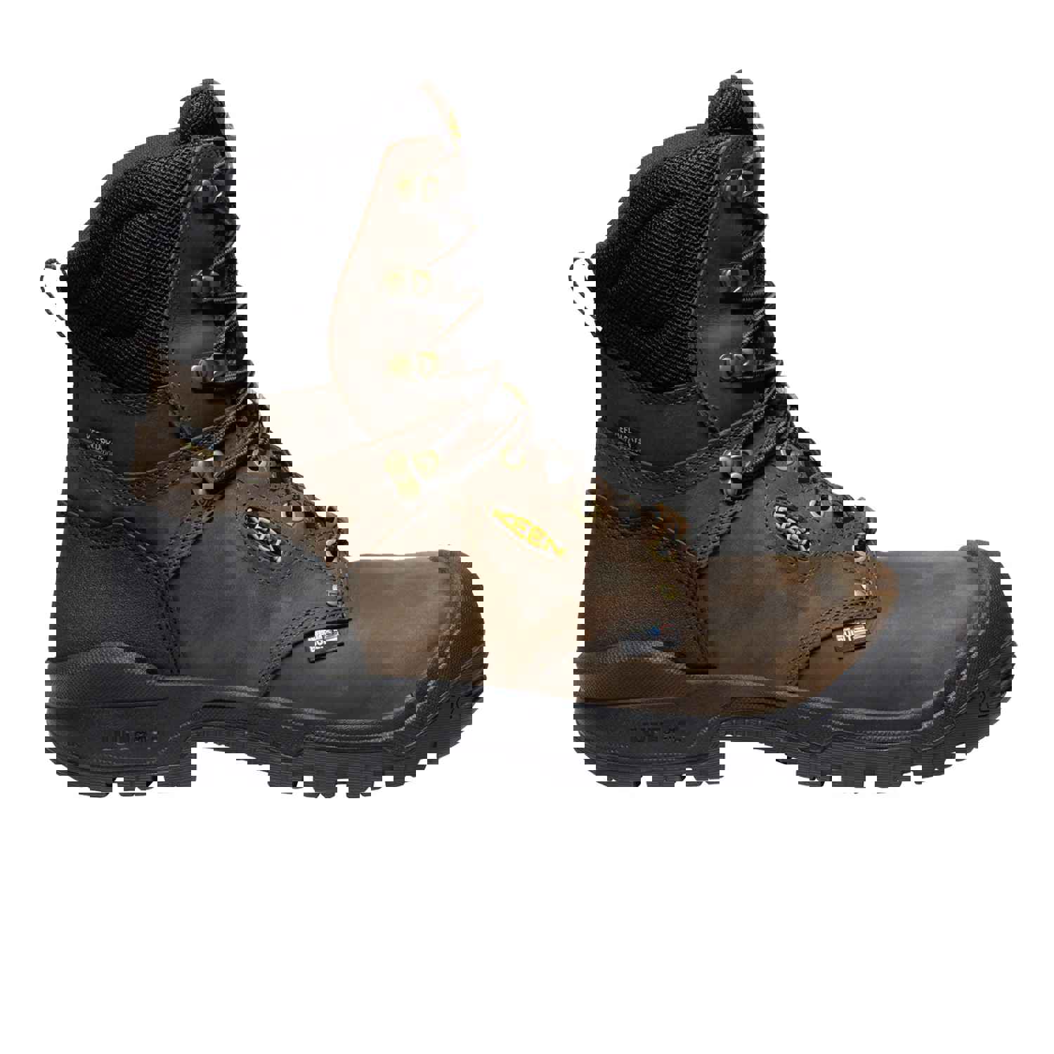 Keen Utility Independence 8 Waterproof Composite Toe Work Boot for Men - Dark Earth