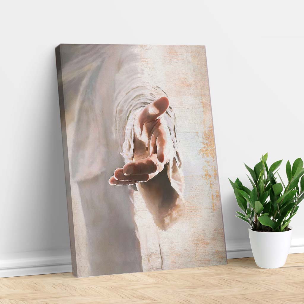 Jesus Hand Christian Canvas Print - Wall Art