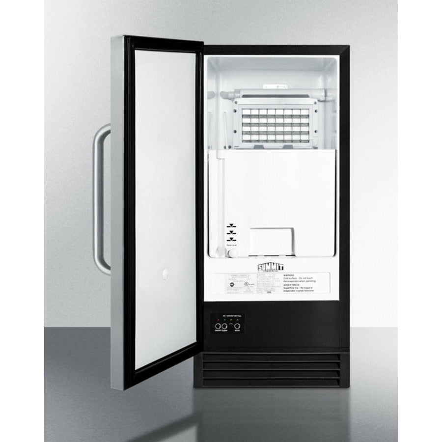 Summit 15 Built-In Ice Maker with 50 lbs. Daily Ice Production, Stainless Steel - BIM44GADA