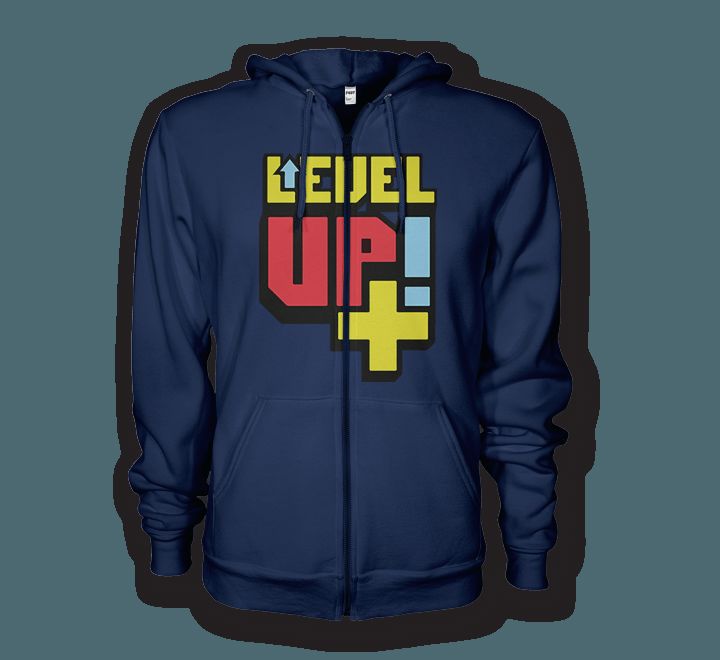 Level Up Hoodie - Comfortable and Durable Fleece Sweatshirt
