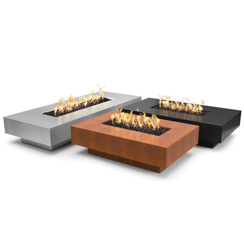Top Fires Cabo Rectangular GFRC Match Lit Gas Fire Pit Table