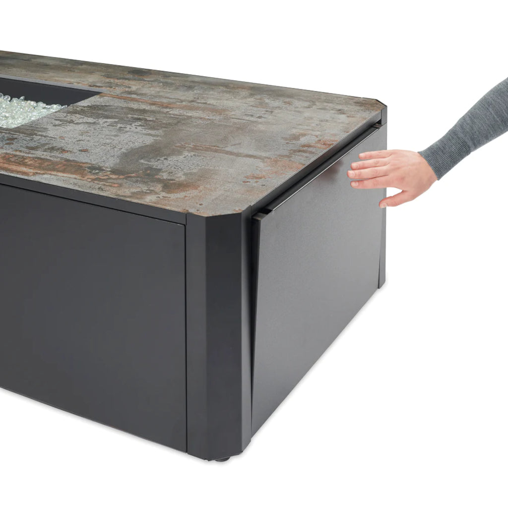 The Outdoor GreatRoom Company Kinney Rectangular Gas Fire Pit Table | KN-1224