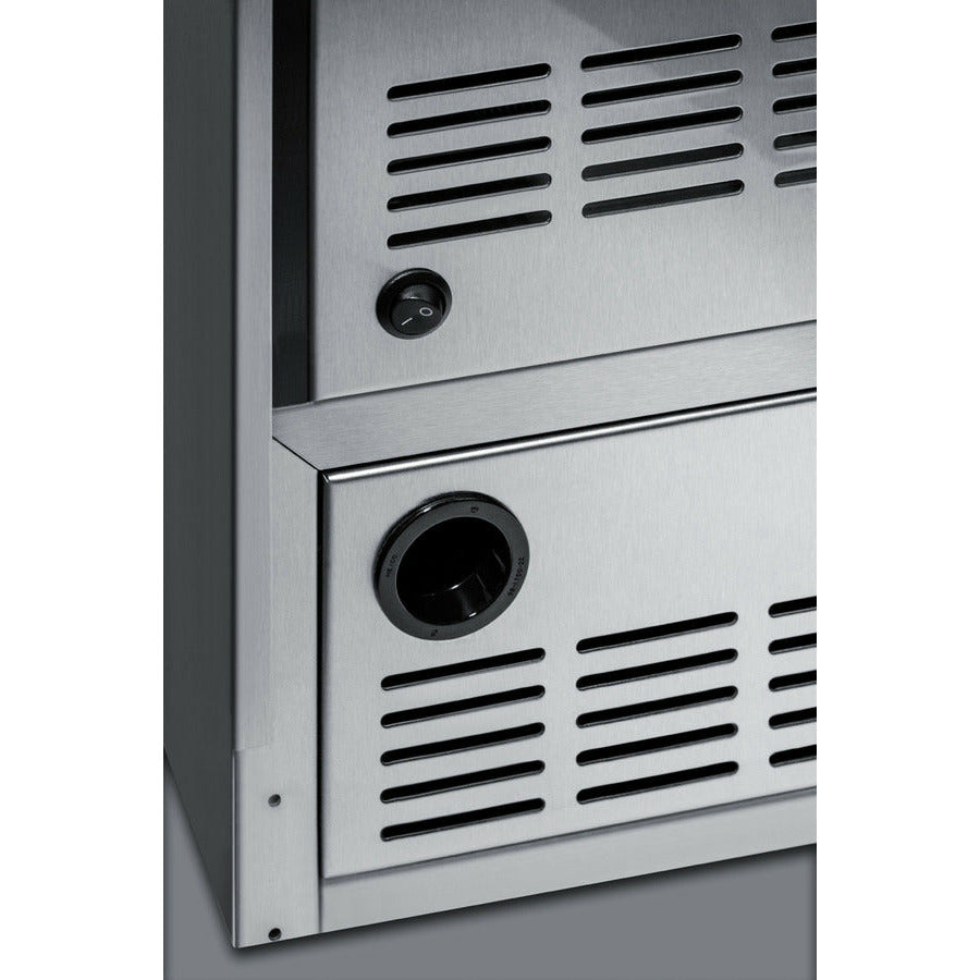 Summit 12 Lb. Daily Production Crescent Ice Built-In Ice Maker - BIM25H32