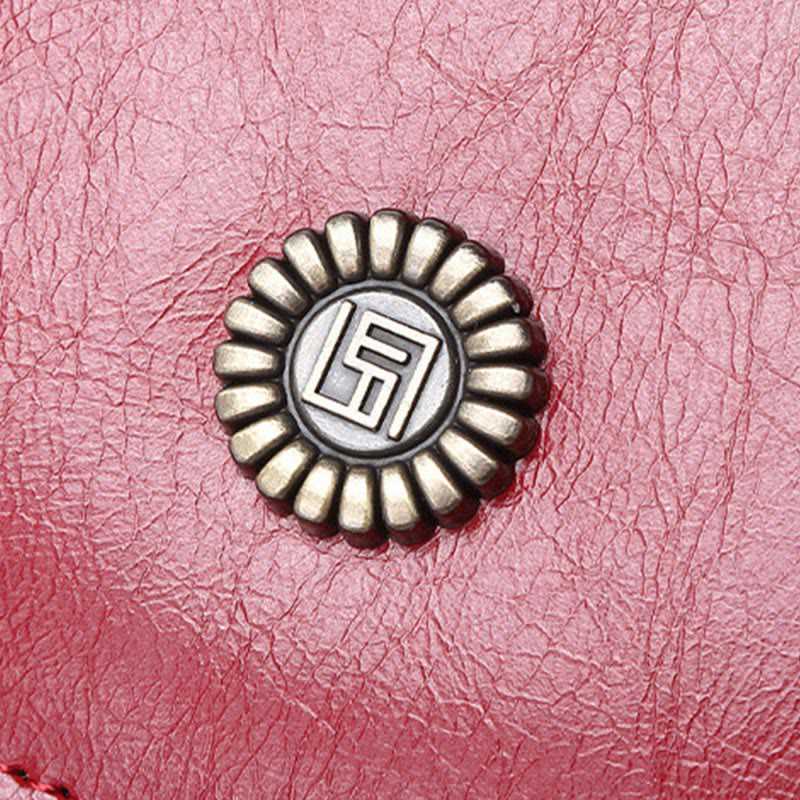 Large Capacity Genuine Leather Crossbody Phone Bag for Women