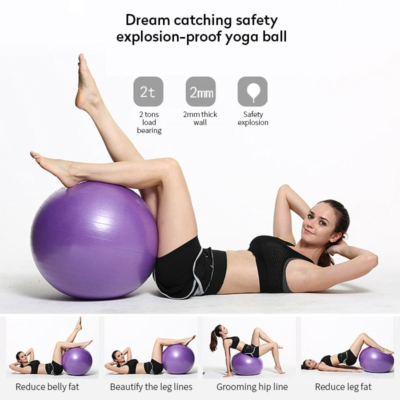 Unisex PVC Fitness/Stability Ball for Yoga, Pilates, and Aerobics