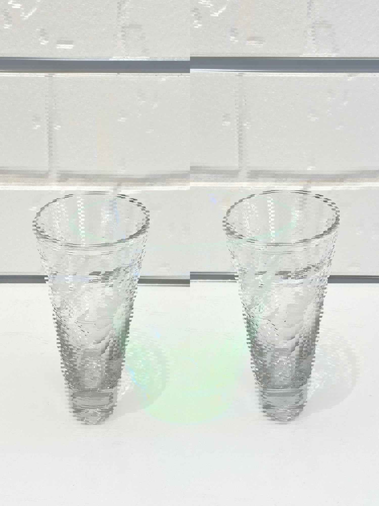 Handcrafted Mexico Condessa Stemless Italian Wine Glasses - Clear