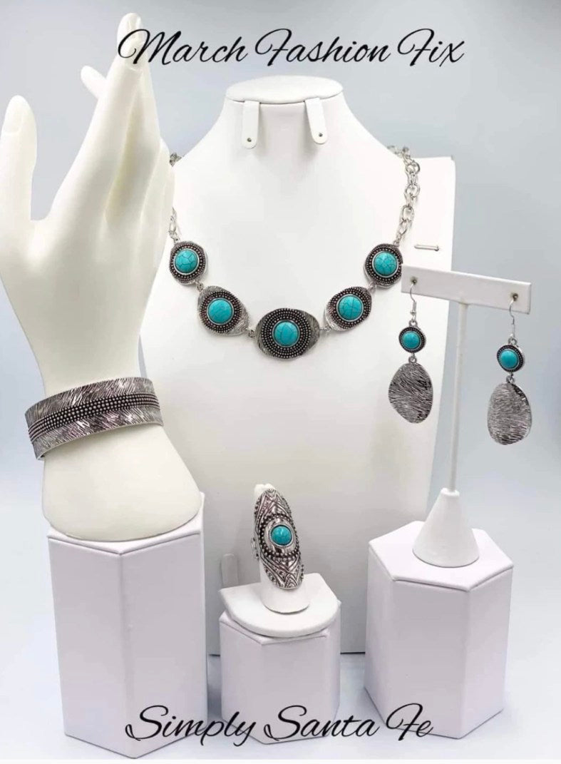 Paparazzi Simply Santa Fe - Complete Trend Blend Fashion Fix Set March 2022