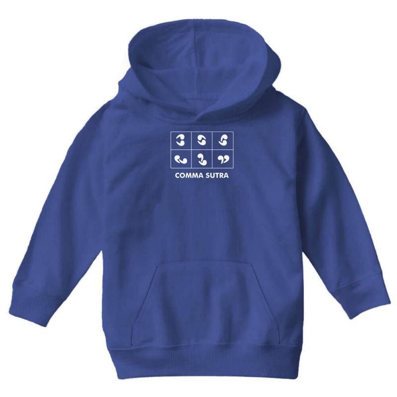 Comma Sutra Youth Hoodie by MDK ART