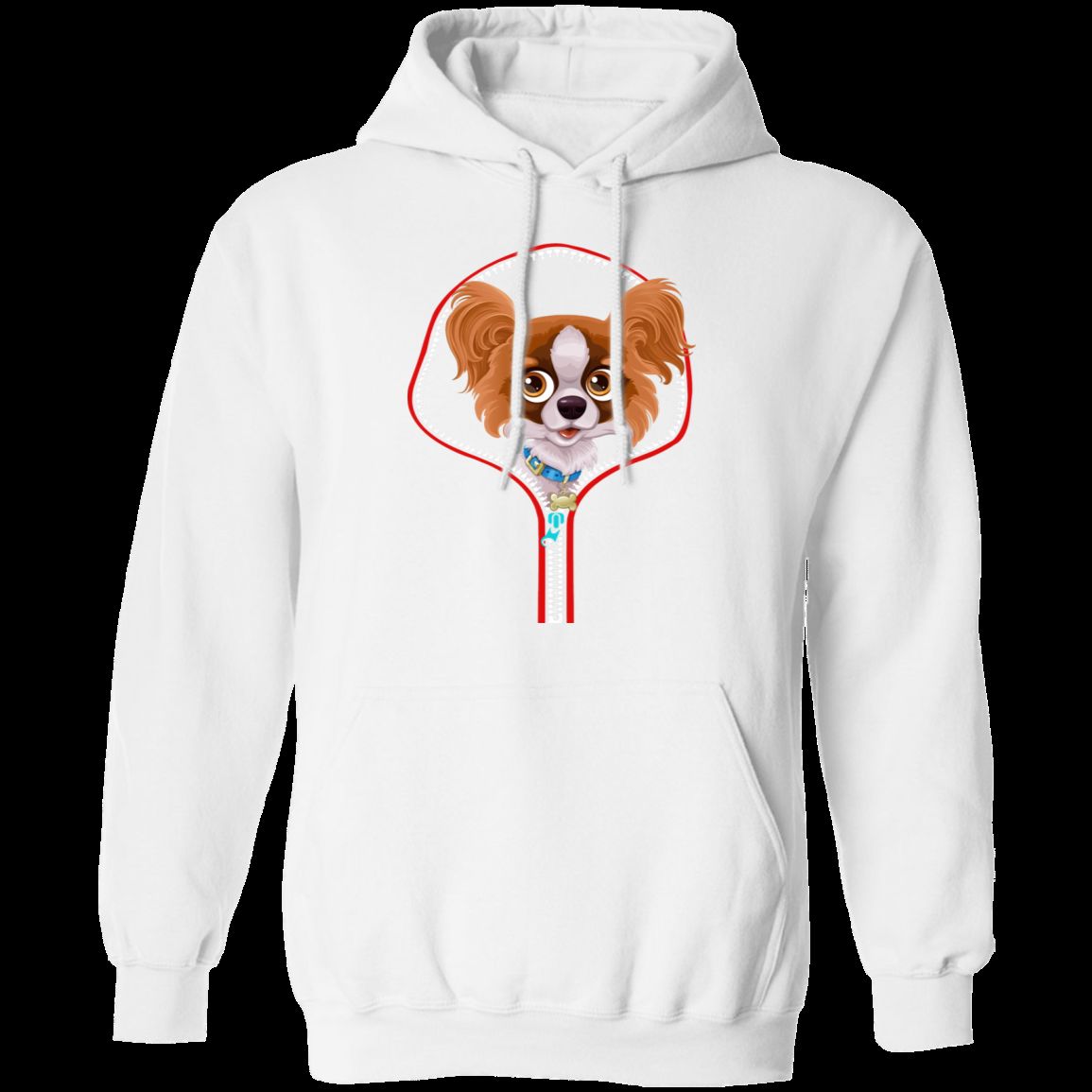 PAPILLON ZIP-DOWN LADIES Pullover Hoodie 8 oz