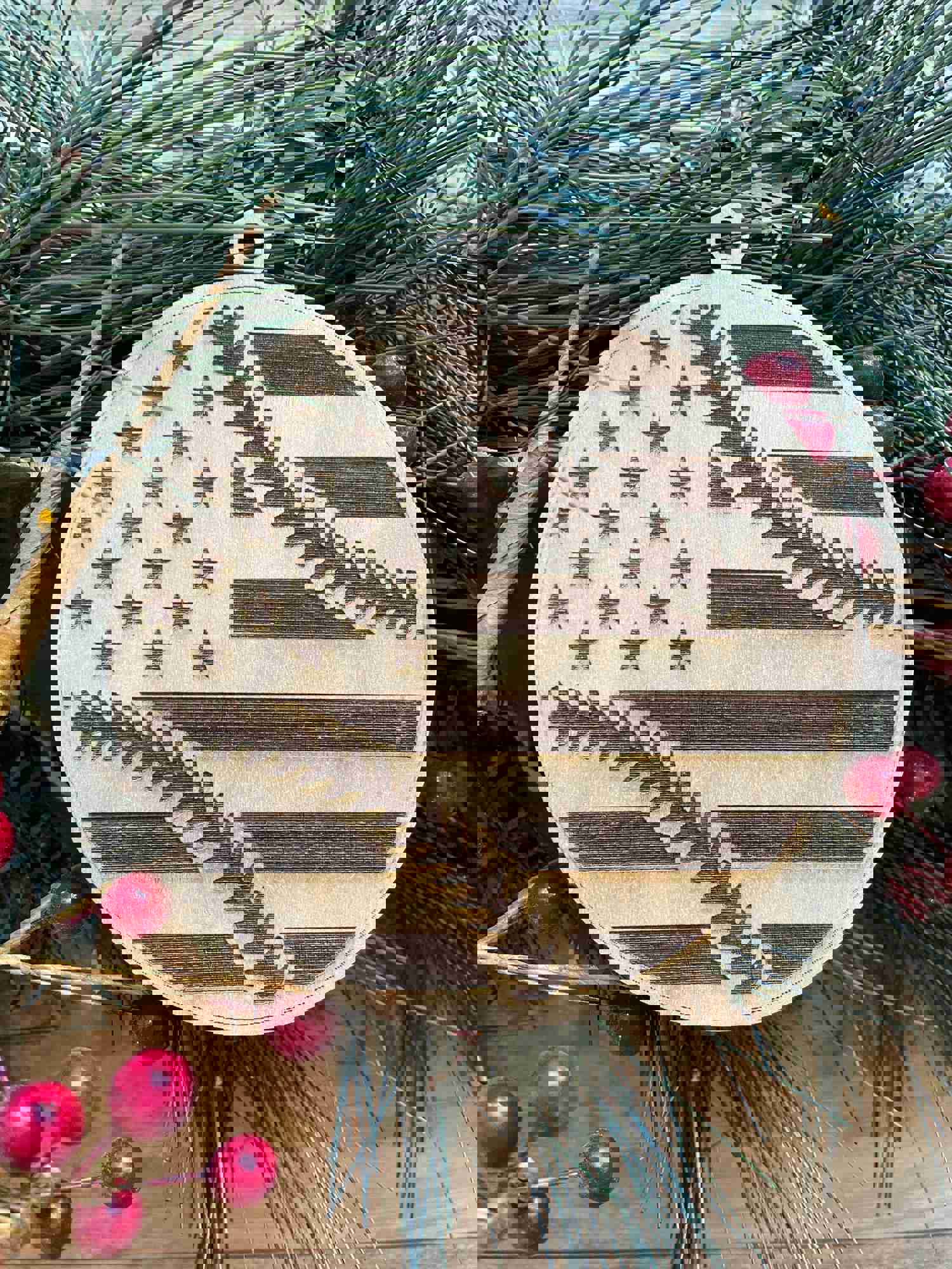 Personalized Baseball Christmas Ornament - MLB Flag Sports Gift