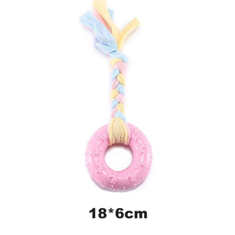 TPR Knot Dog Chew Toy for Small Dogs - Bite Resistant & Teeth Cleaning